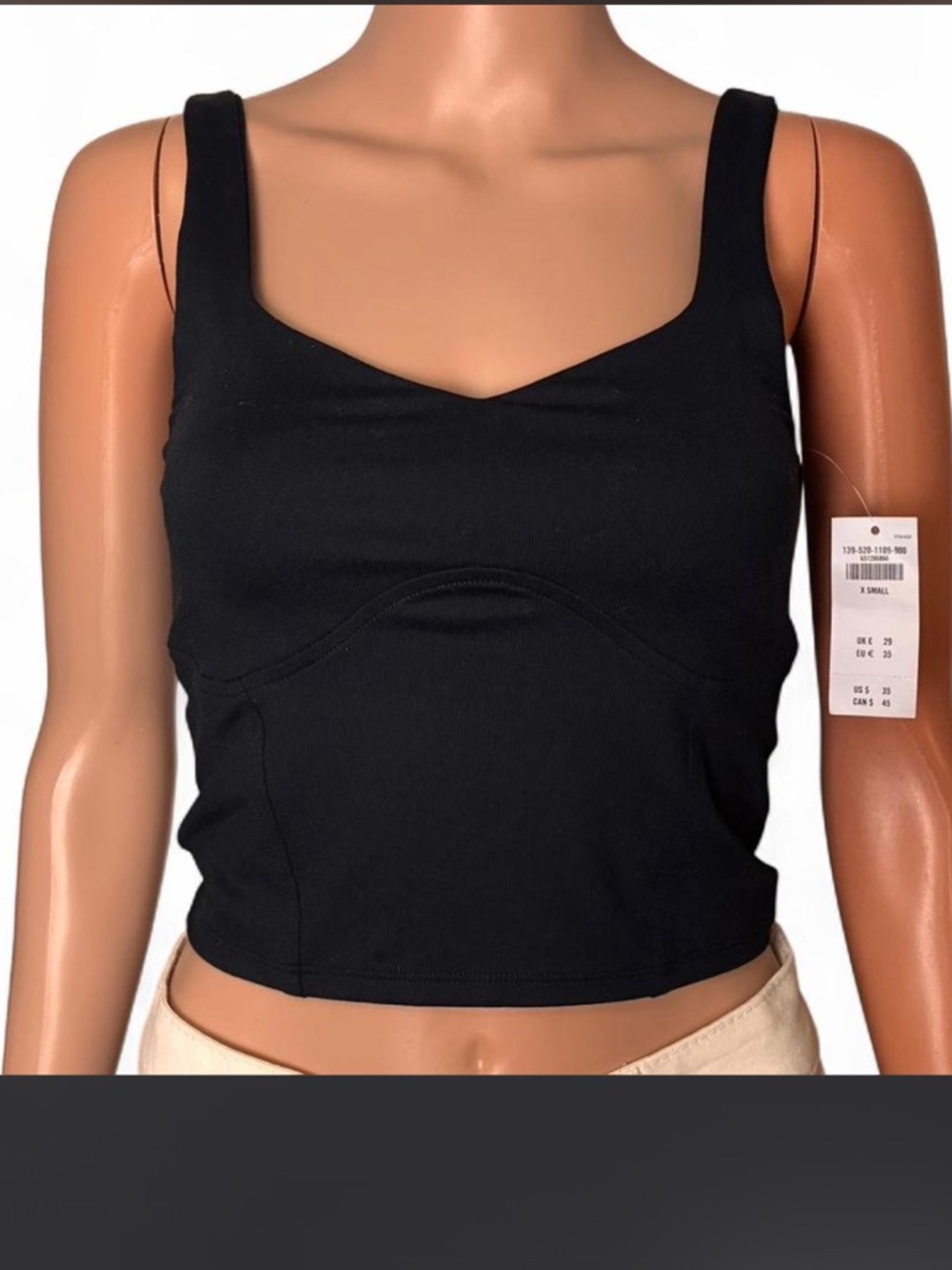 ABERCROMBIE & FITCH- Women's Black top-Size:XS
